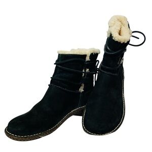 UGG Black and Cream Women's Boots
